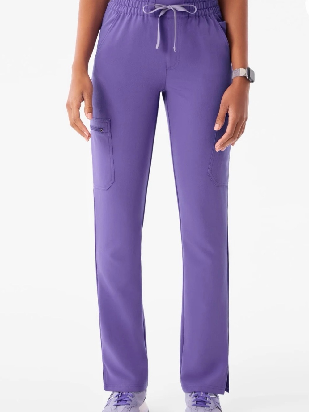 Figs Purple Straight-Leg Women’s Scrub Pants